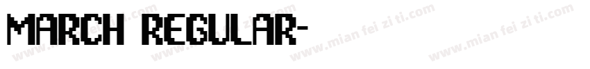 March Regular字体转换